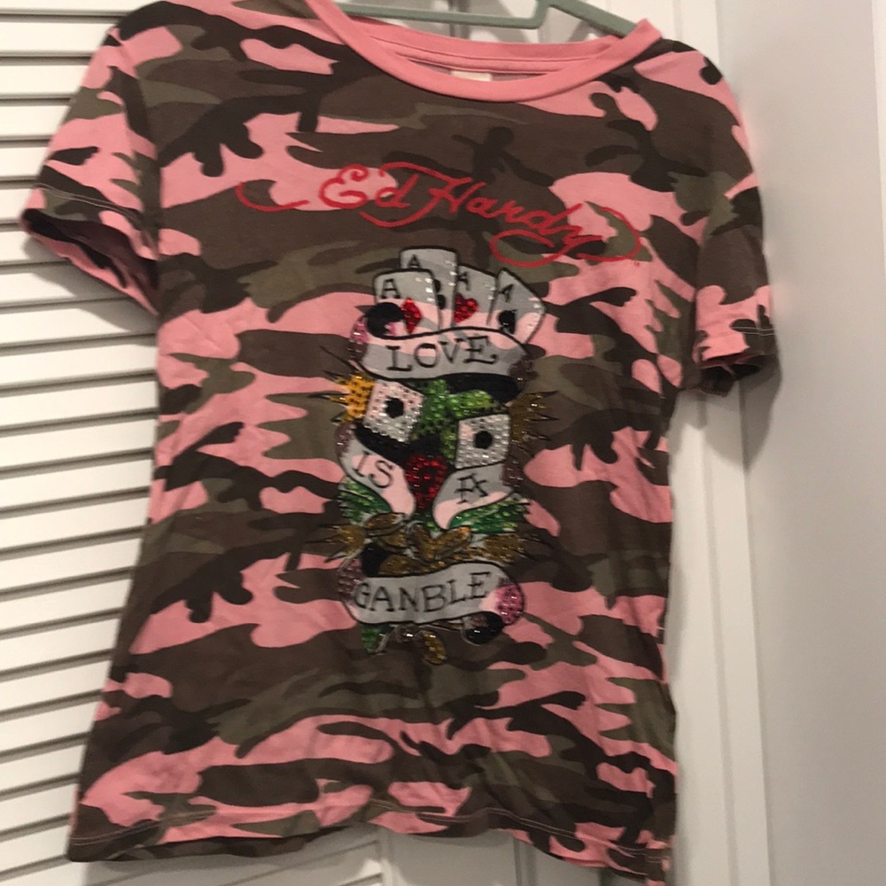 Ed Hardy rhinestones T-shirt